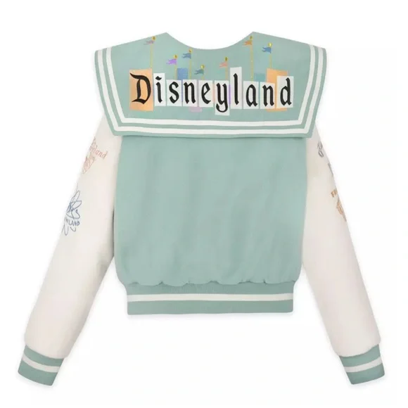 DISNEYLAND Varsity Bomber Jacket with Letter Patch, Size Women’s Small BNWT - Picture 2 of 11